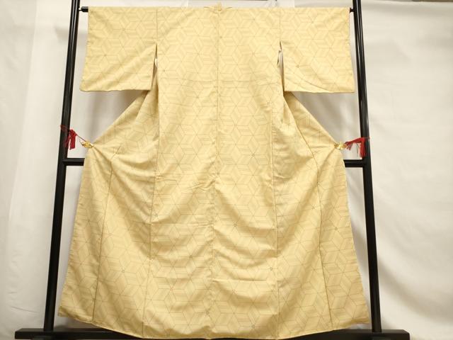 平和屋着物■上質な小紋 変わり花菱文 正絹 逸品 AABF6722br
