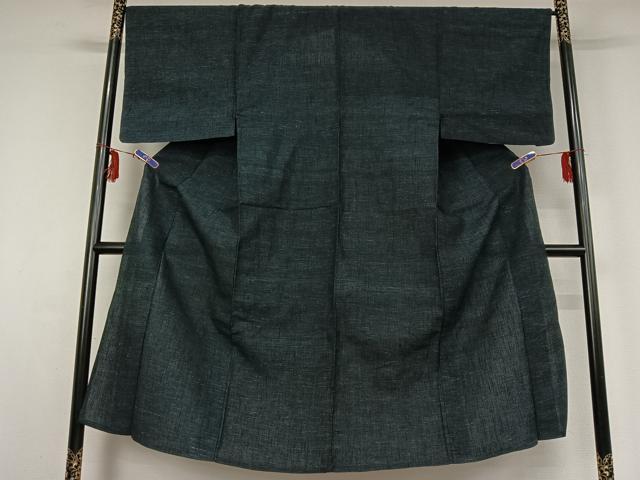平和屋着物▽男性 紬 単衣 霞文 正絹 逸品 AABF6762jh
