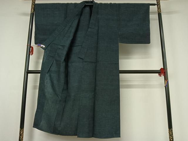 平和屋着物▽男性 紬 単衣 霞文 正絹 逸品 AABF6762jh