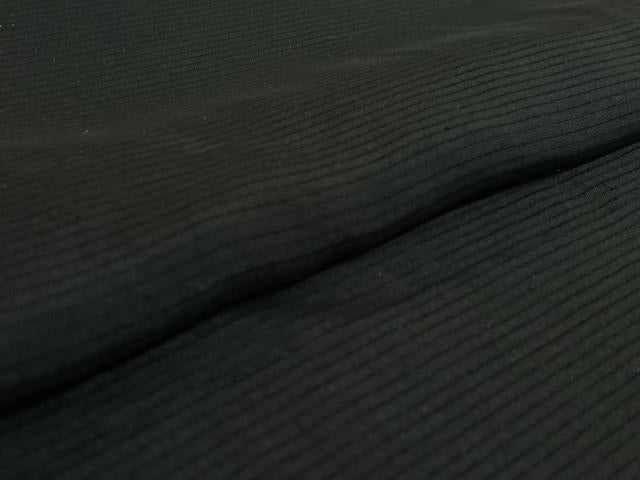 平和屋着物▽男性 黒紋付 羽織 スリーシーズン 春夏秋 塵除け 暗黒色 正絹 逸品 AABF6764jh
