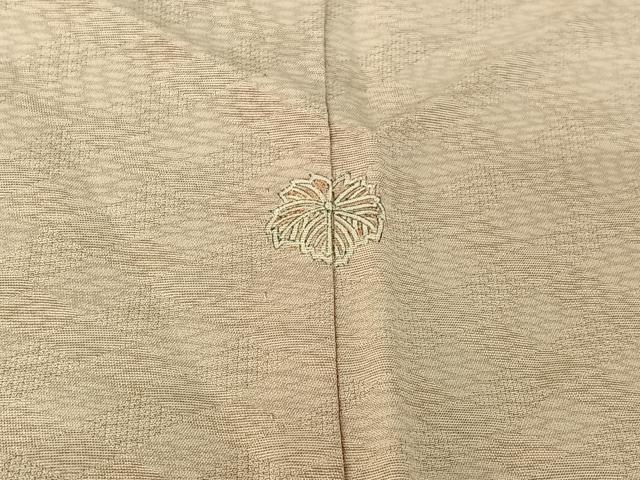 平和屋着物▽上質な小紋 単衣 菱文 正絹 逸品 AABF6787jh
