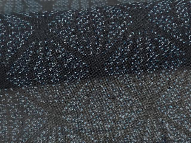 平和屋着物*夏物 紗紬 麻の葉文様 正絹 逸品 AABF6803jd