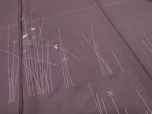 平和屋着物*夏物 訪問着 絽 刺繍 枝花文 銀彩 三越扱い 正絹 逸品 未使用 AABF6819jd