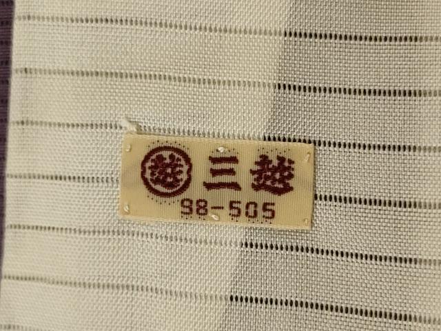 平和屋着物*夏物 訪問着 絽 刺繍 枝花文 銀彩 三越扱い 正絹 逸品 未使用 AABF6819jd