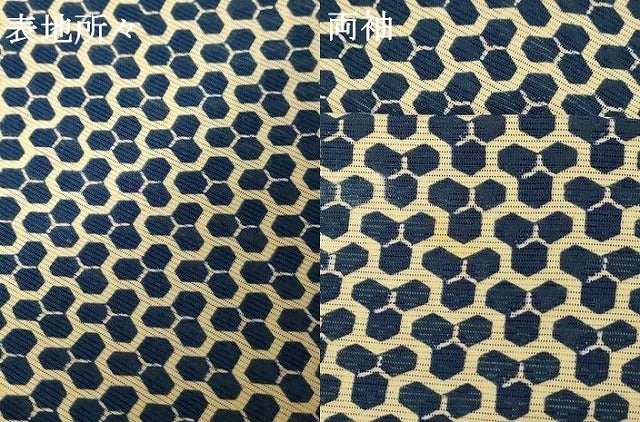 平和屋着物*夏物 小紋 絽 毘沙門亀甲 正絹 逸品 AABF6833jd