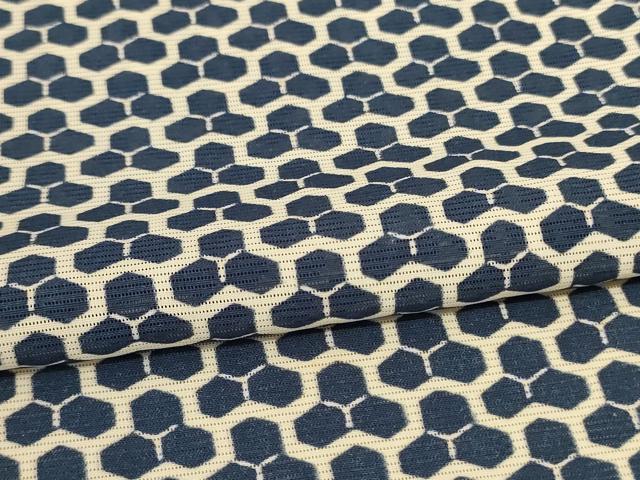平和屋着物*夏物 小紋 絽 毘沙門亀甲 正絹 逸品 AABF6833jd