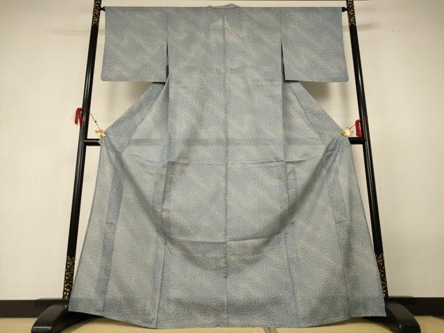 平和屋着物*夏物 小紋 絽 メダカ 洗える着物 AABF6848jd