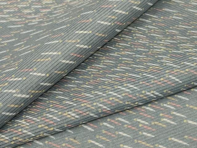 平和屋着物*夏物 小紋 絽 メダカ 洗える着物 AABF6848jd
