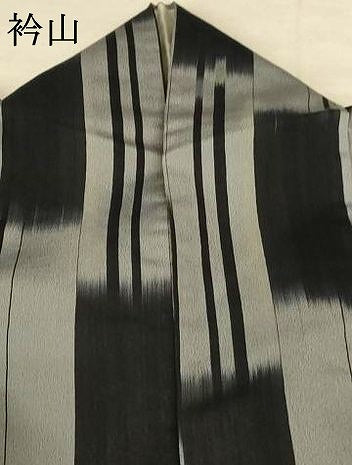 平和屋着物*夏物 明石ちぢみ 幾何学文様 正絹 逸品 AABF6860jd