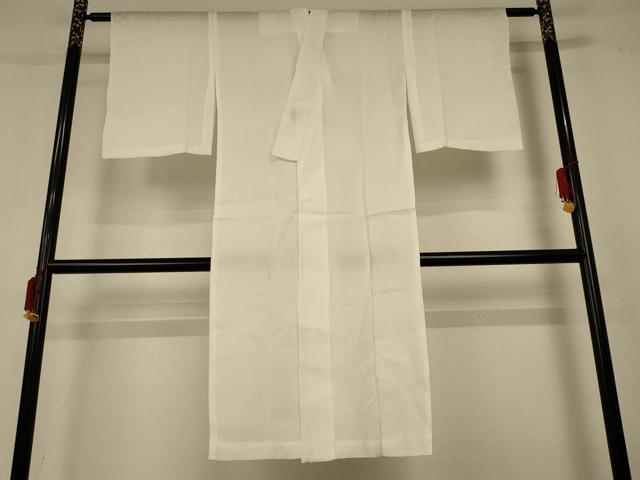 平和屋着物*夏物 長襦袢 草花文紗 生成り色 麻 逸品 AABF6877jd