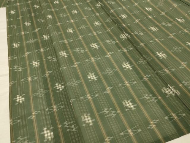 平和屋着物*夏物 本場琉球絣 夏琉球 正絹 逸品 AABF6885jd