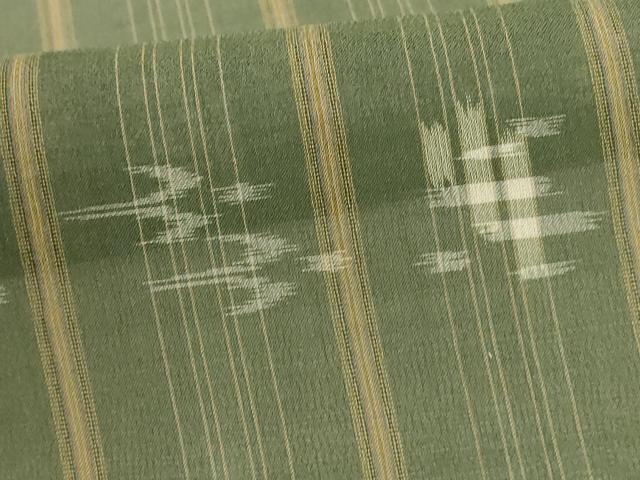 平和屋着物*夏物 本場琉球絣 夏琉球 正絹 逸品 AABF6885jd