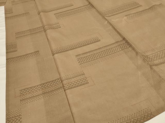 平和屋着物*夏物 紬 紗紬 横段文 正絹 逸品 AABF6918jd