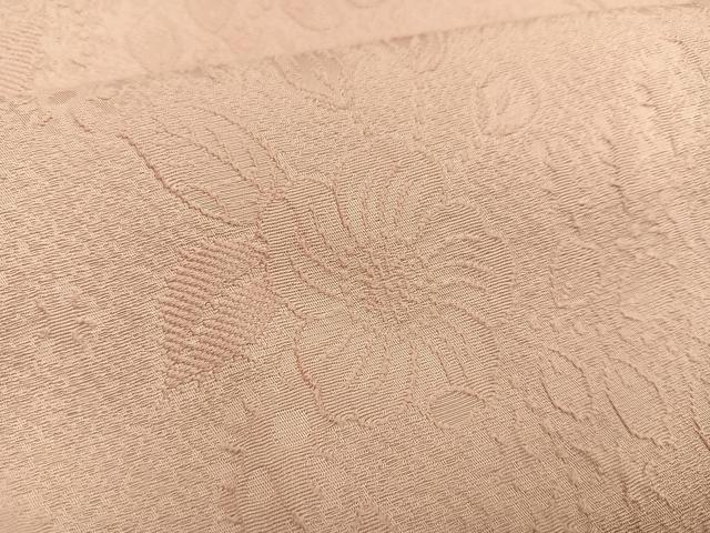 平和屋着物●上質な色無地 辻が花地紋 赤香色 正絹 逸品 AABF6935ph