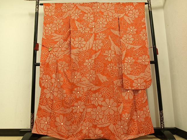 平和屋着物●豪華振袖 総絞り 花尽くし 正絹 逸品 AABF6946ph