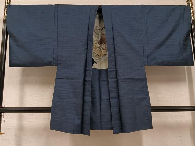 平和屋着物●男性 本場大島紬 アンサンブル 100亀甲 総詰め 正絹 逸品 AABF6955ph