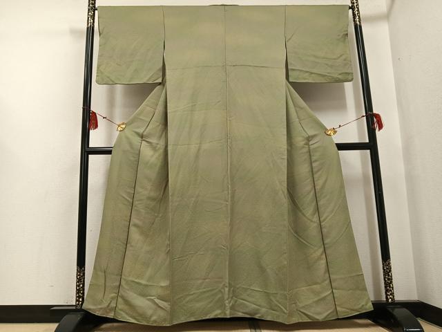 平和屋着物●上質な小紋 霞文 暈し染め 正絹 逸品 AABF6978ph