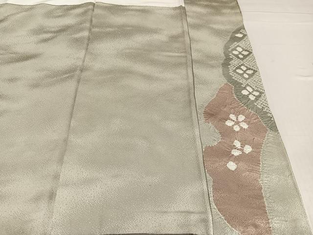 平和屋着物●訪問着 絞り 舞花文 金彩 正絹 逸品 AABF6984ph