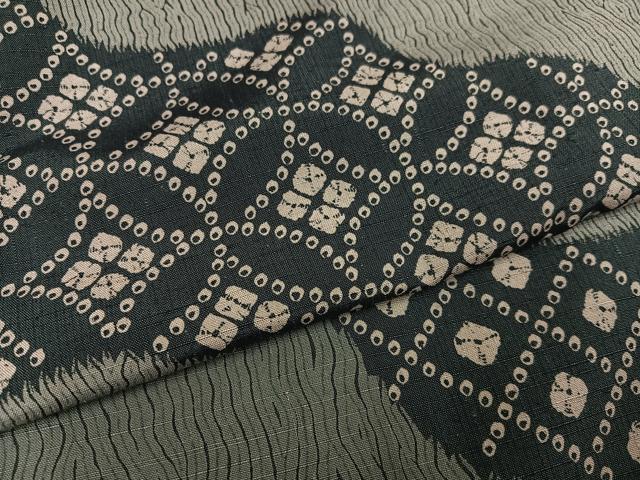 平和屋着物●訪問着 紬地 七宝文 正絹 逸品 AABF6986ph