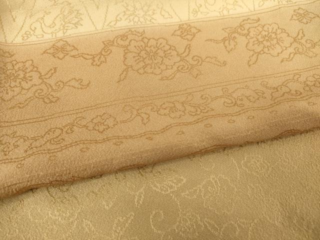 平和屋着物●訪問着 横段花文 正絹 逸品 AABF7015ck