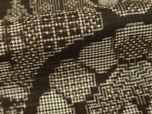 平和屋着物●本場大島紬 アンサンブル 一元絣 花丸文 正絹 逸品 AABF7021ck