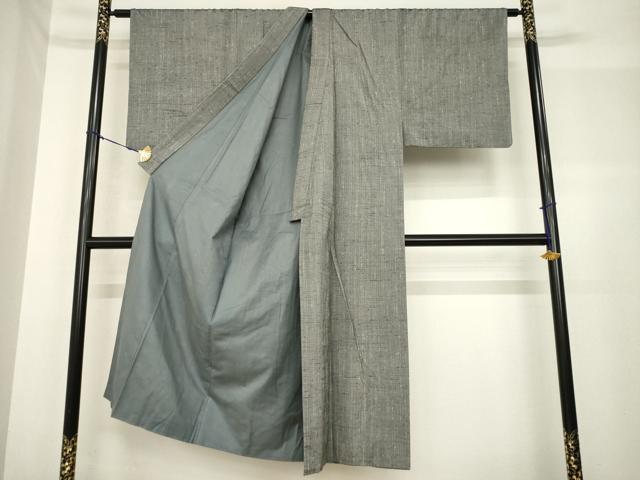平和屋着物●男性 紬 アンサンブル 霞文 正絹 逸品 AABF7048ck