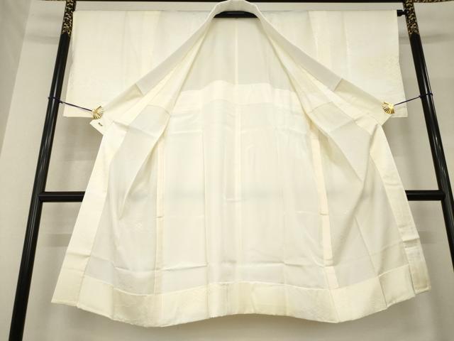 平和屋着物●長襦袢 無双仕立て 吉祥雲重ね地紋 暈し染め 三越扱い たとう紙付き 正絹 逸品 未使用 AABF7080ck