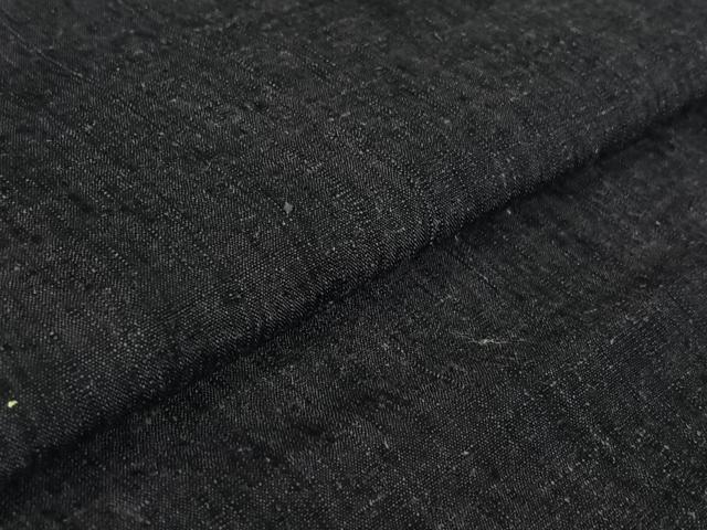 平和屋着物▽本場結城紬 重要無形文化財 単衣 霞文 正絹 逸品 AABF7090jh
