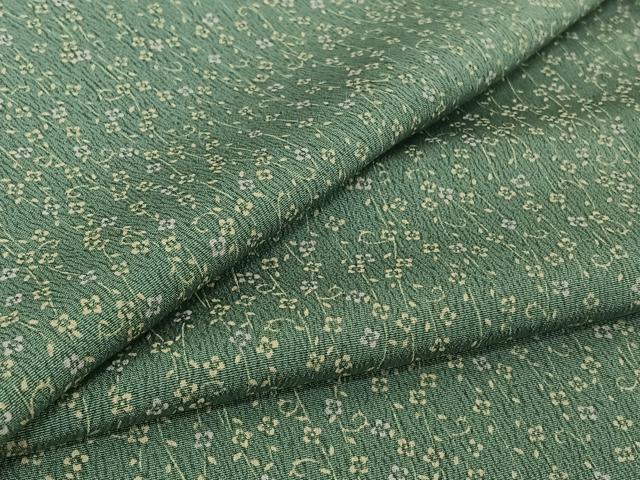 平和屋着物▽上質な小紋 単衣 花唐草文 正絹 逸品 AABF7100jh