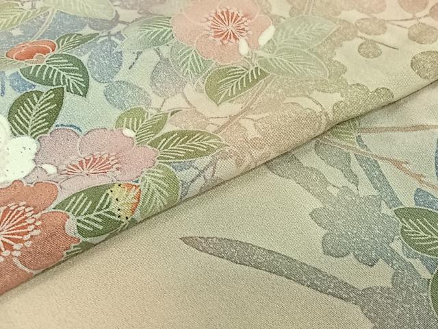 平和屋着物▽訪問着 単衣 辻が花 暈し染め 正絹 逸品 AABF7120jh