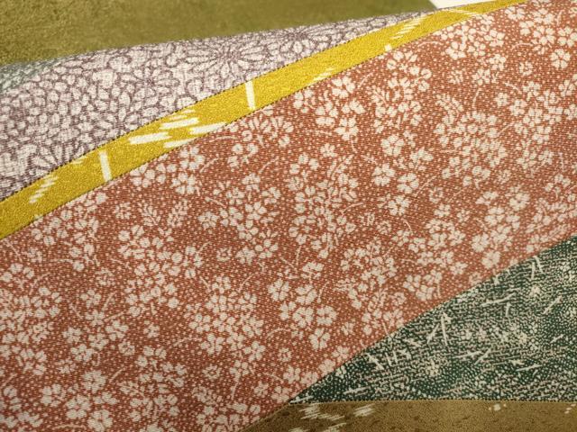 平和屋着物▼太鼓柄袋帯 切嵌 花 金糸 正絹 逸品 AABF7621wj