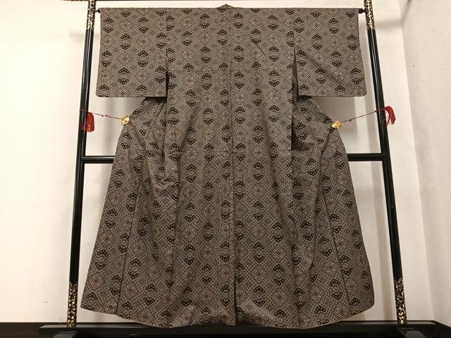 平和屋着物●本場大島紬 一元絣 正絹 逸品 AABF8096ph