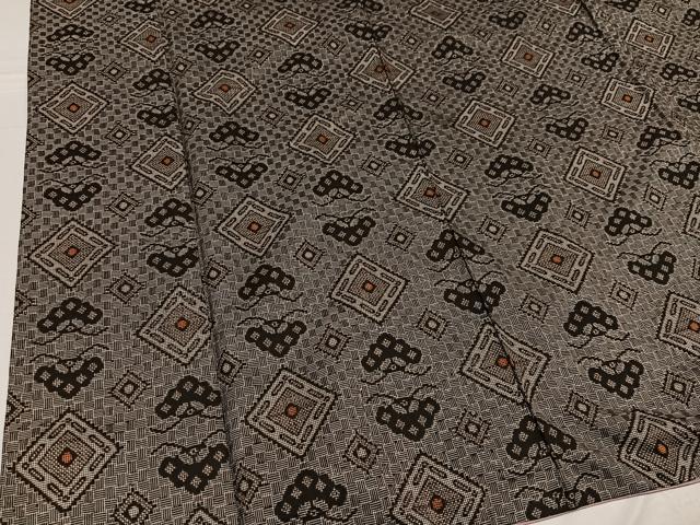 平和屋着物●本場大島紬 一元絣 正絹 逸品 AABF8096ph