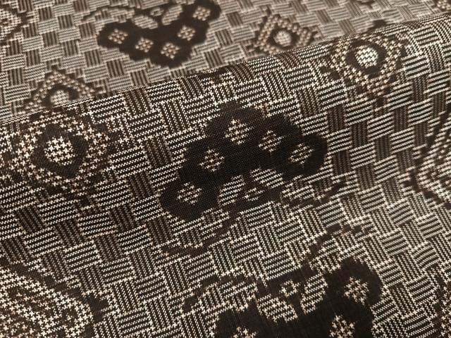平和屋着物●本場大島紬 一元絣 正絹 逸品 AABF8096ph