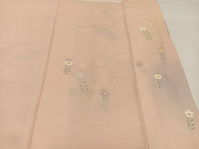 平和屋着物●京友禅の第一人者 松井青々 訪問着 扇面草花文 暈し染め 金彩 正絹 逸品 AABF8105ph