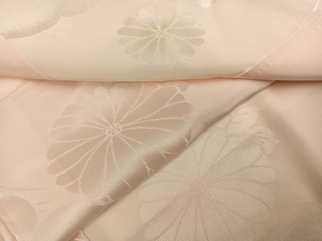 平和屋着物●振袖用長襦袢 袷 花地紋 暈し染め 半衿刺繍 正絹 逸品 AABF8136ph