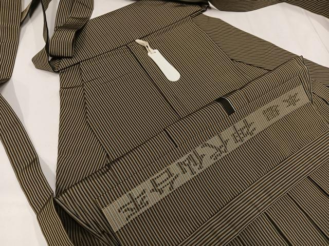 平和屋着物●男性 本場神代仙台平 馬乗り袴 縞 正絹 逸品 AABF8146ph