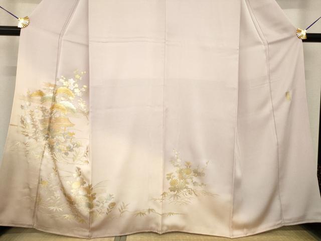平和屋着物●金彩友禅 卓越技能者・名工・和田光正 色留袖 風景文 金銀彩 正絹 逸品 未使用 AABF8163ck