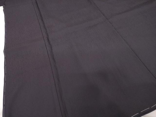 平和屋着物●色無地 黒紅色 洗える着物 AABF8194ck