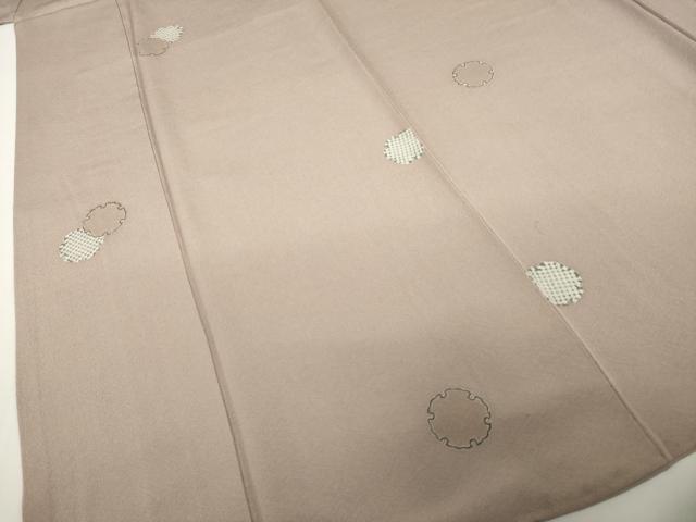 平和屋着物●上質な小紋 雪輪重ね文 正絹 逸品 AABF8198ck