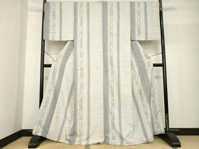 平和屋着物●結城紬　80亀甲　みみずく　ミミズク　飛び亀甲柄　やまと誂製　正絹　逸品　AABF8202ck 平和屋着物○結城紬 80亀甲 みみずく ミミズク 飛び亀甲柄 やまと誂製 正絹