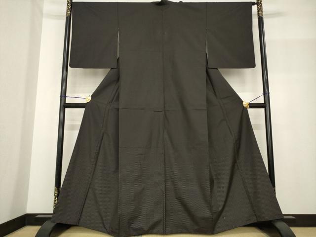 平和屋着物●本場大島紬 染大島 鱗文様 正絹 逸品 AABF8204ck