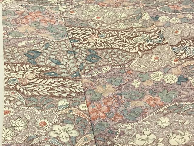 平和屋着物▽上質な小紋 単衣 辻が花 正絹 逸品 AABF8318jh