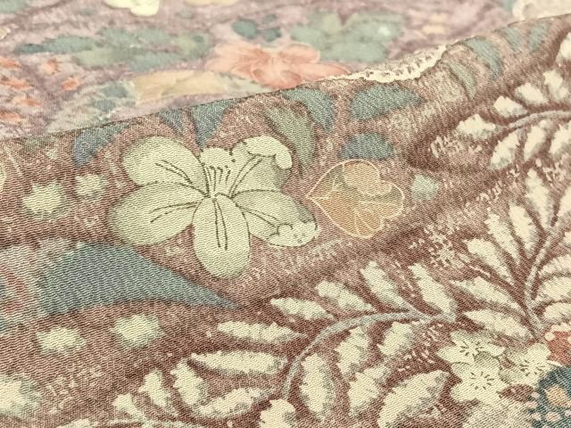 平和屋着物▽上質な小紋 単衣 辻が花 正絹 逸品 AABF8318jh