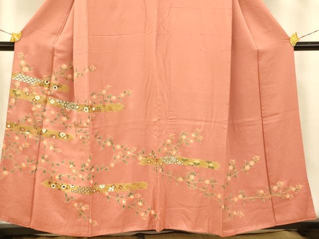 平和屋着物■訪問着 草花吉祥文 金彩 正絹 逸品 AABF8345fw