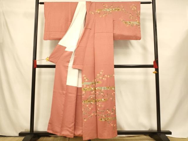 平和屋着物■訪問着 草花吉祥文 金彩 正絹 逸品 AABF8345fw