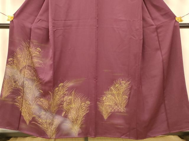平和屋着物■訪問着 草花籬文 暈し染め 金彩 正絹 逸品 AABF8349fw