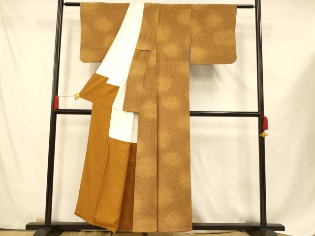 平和屋着物■上質な小紋 霞文 暈し染め 正絹 逸品 AABF8351fw