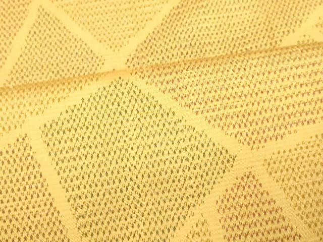 平和屋着物■上質な紬 切り嵌め文様 正絹 逸品 未使用 AABF8378fw