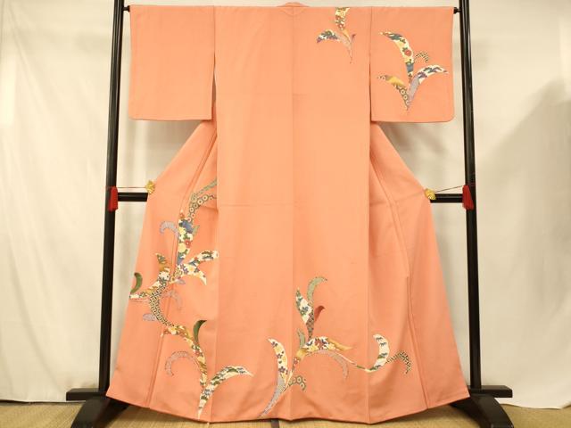 平和屋着物■訪問着 吉祥草花文 金彩 正絹 逸品 AABF8449fw